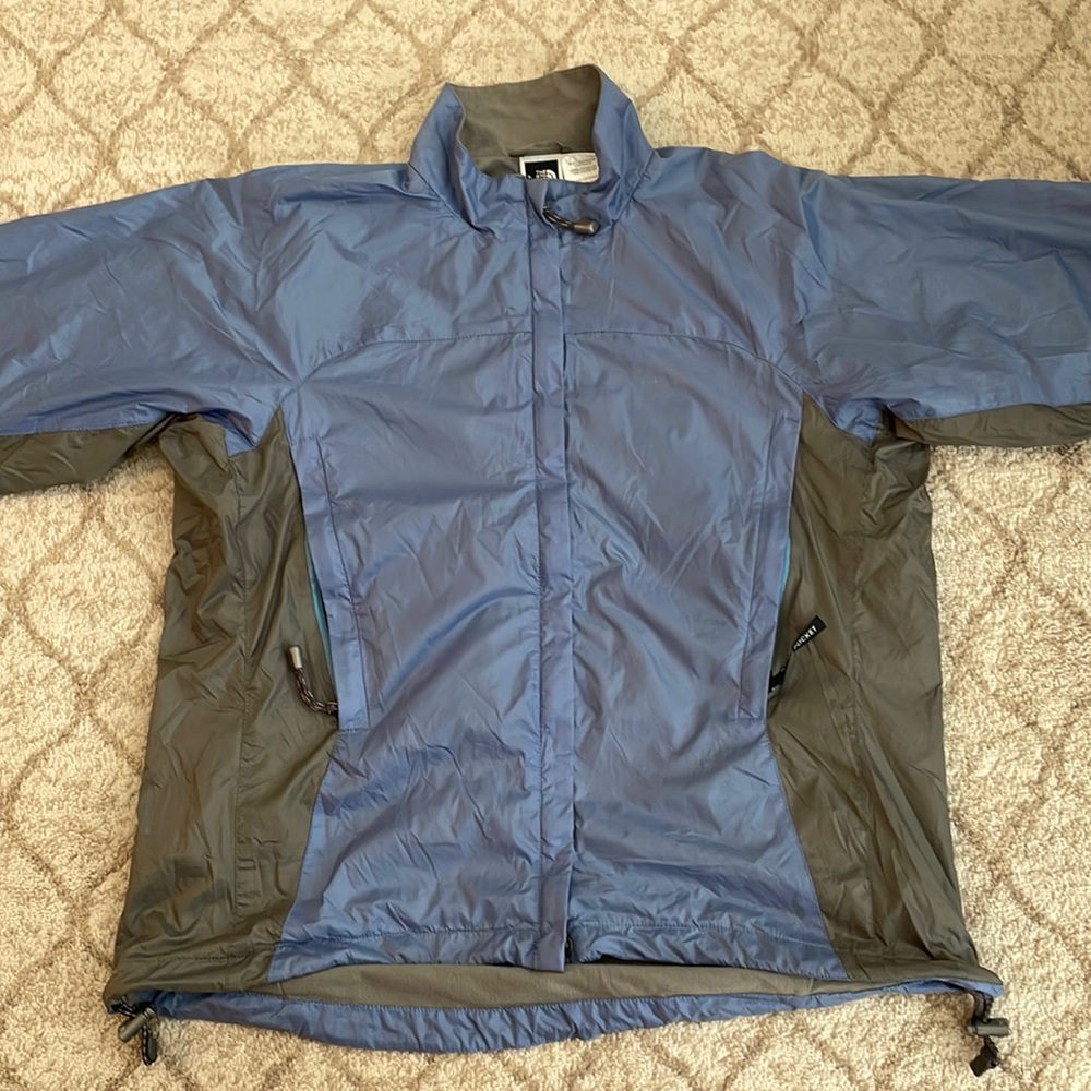 The North Face Medium Blue Gray Rain Jacket